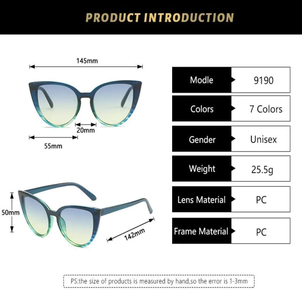 

Винтажные солнцезащитные очки «кошачий глаз» для женщин, зеркальные солнцезащитные очки в стиле ретро, ​​треугольные очки, стильные и сексуальные MTZJH, White