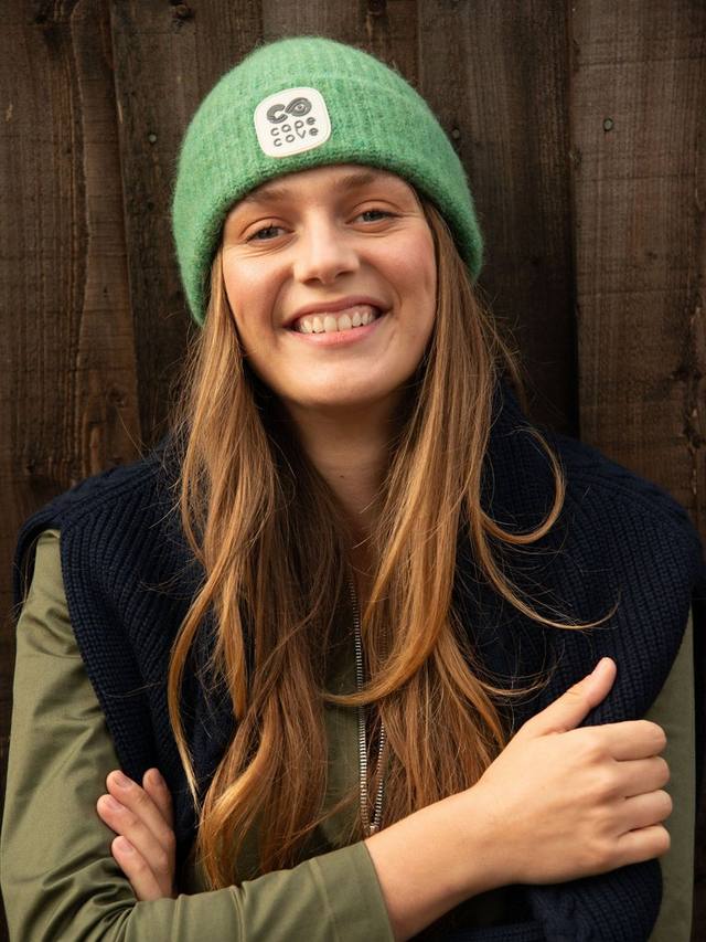 

Вязаная шапка Fisherman Ribbed из шерсти Cape Cove, Green