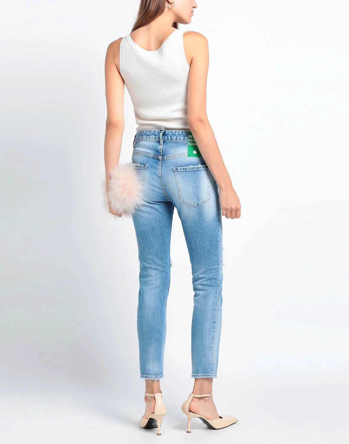Джинсы skinny DSQUARED2 синие — фото 3