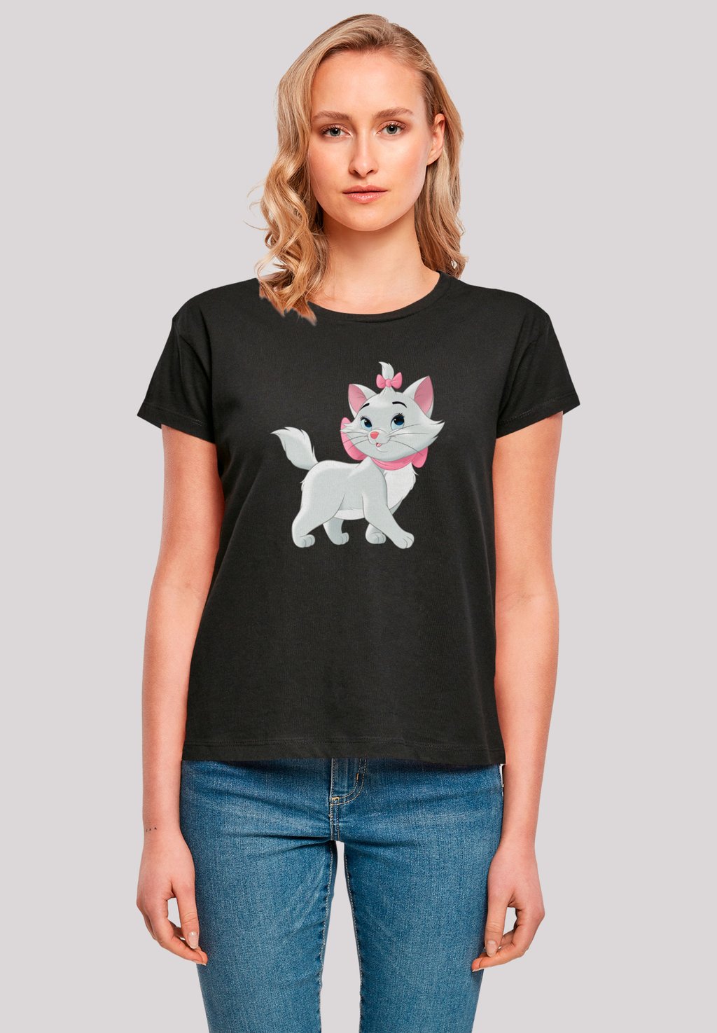 

Футболка с принтом DISNEY ARISTOCATS MARIE BEAUTY F4NT4STIC, черный