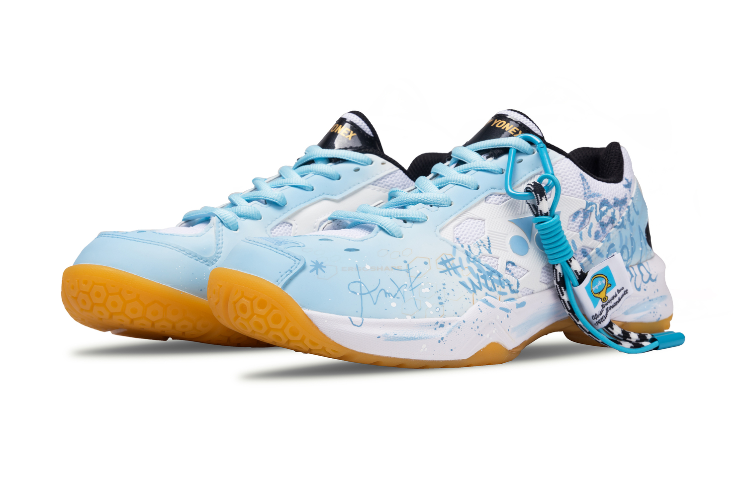 Power Cushion устойчивая к истиранию амортизация низкие кроссовки для бадминтона unisex YONEX, синий — фото 4