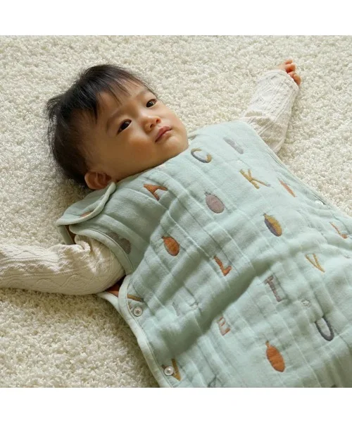 Слипер 6-слойный марлевый 10mois Cotton Wool Sleeper Baby Mint