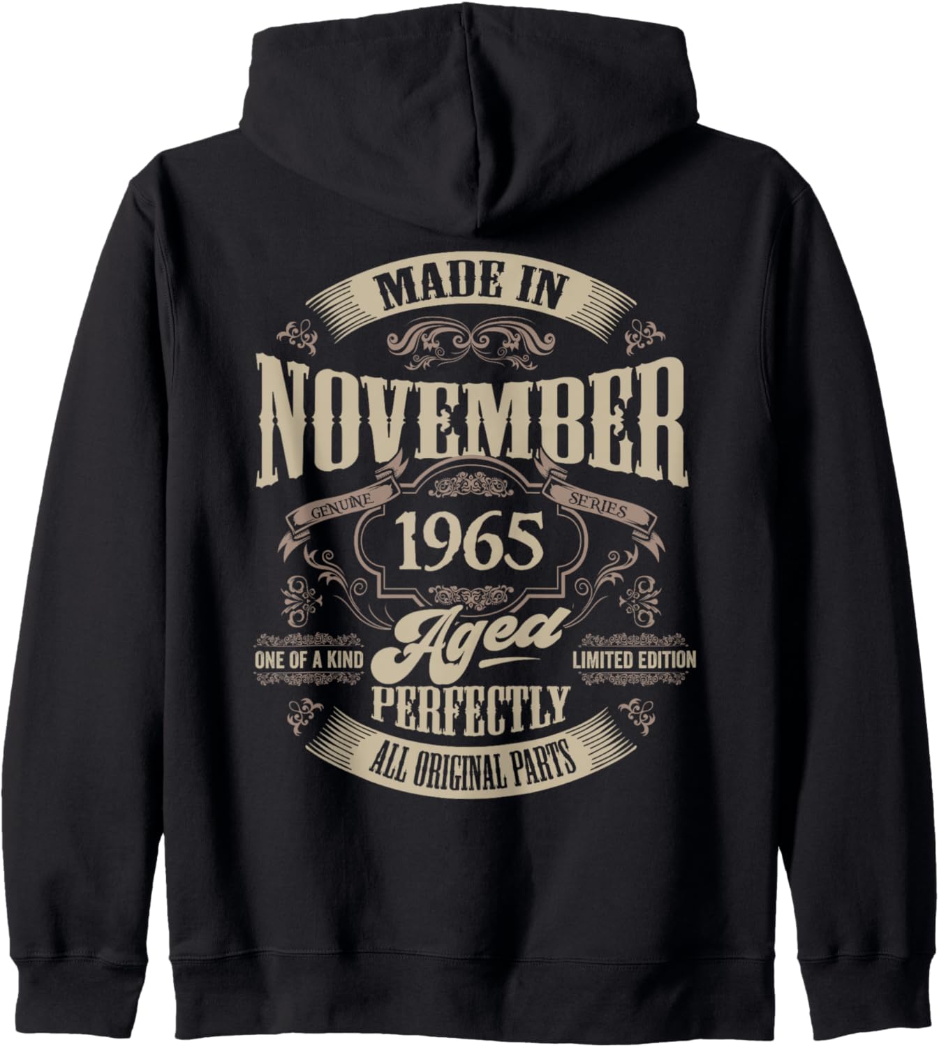 

Винтажная толстовка на молнии, посвященная 60-летию, ноябрь 1965 года, 60 лет, подарок, черная, размер S Ingenius Vintage Birthday Shirts & Gifts, Черный, Винтажная толстовка на молнии, посвященная 60-летию, ноябрь 1965 года, 60 лет, подарок, черная, разм