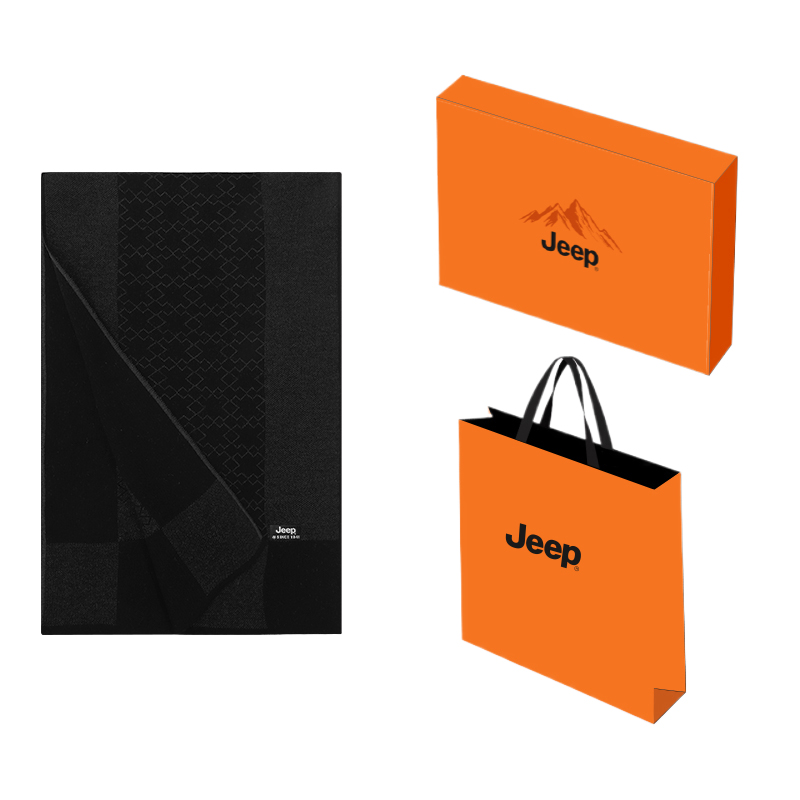 

Шарф из полиэстера Unisex Jeep, черный[windproof and warm/soft and comfortable]