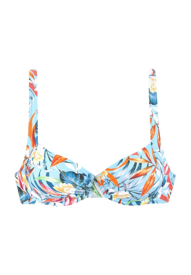 

Верх бикини Caru на косточках Venice Beach, цвет lt.blue prin
