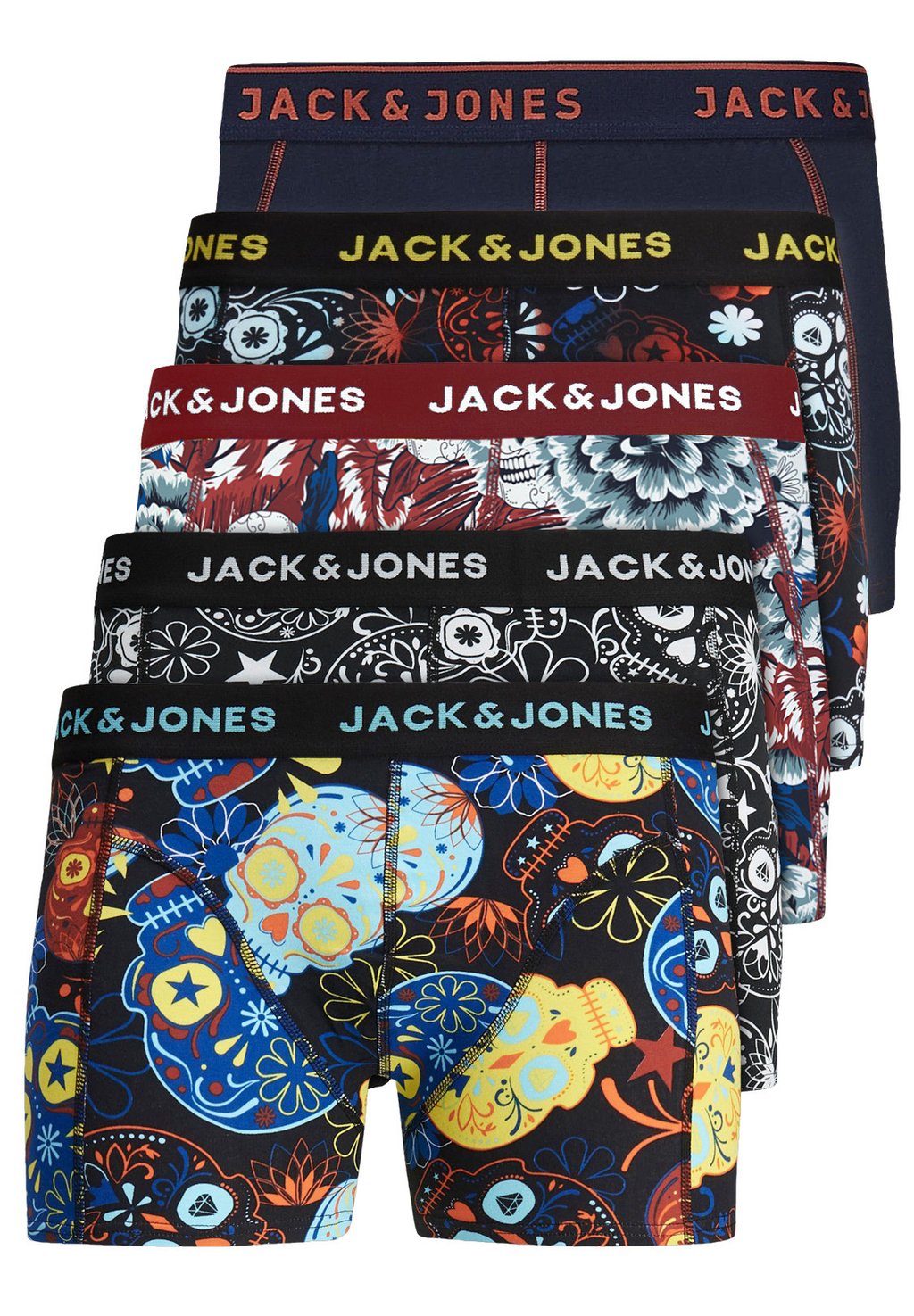 

Трусики 5 PACK JACVEL Jack & Jones, красный