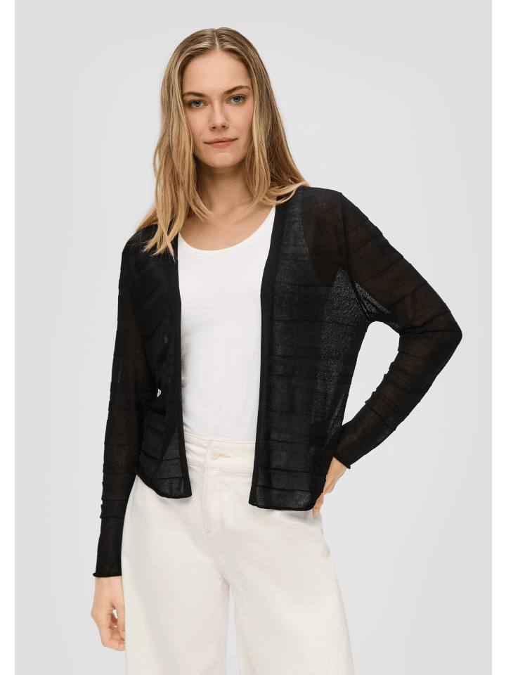 

Кардиган sOliver Strickjacke langarm, черный