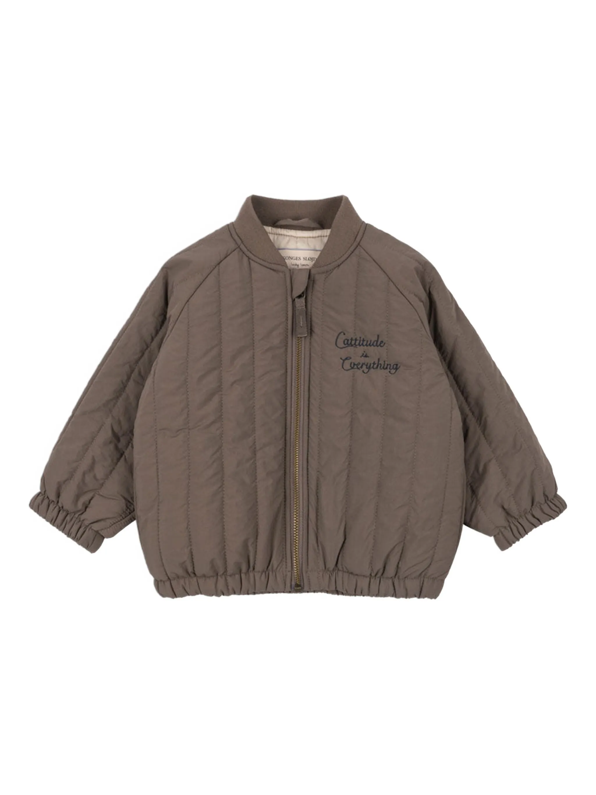 

Стеганый бомбер Juno Konges Sløjd, коричневый