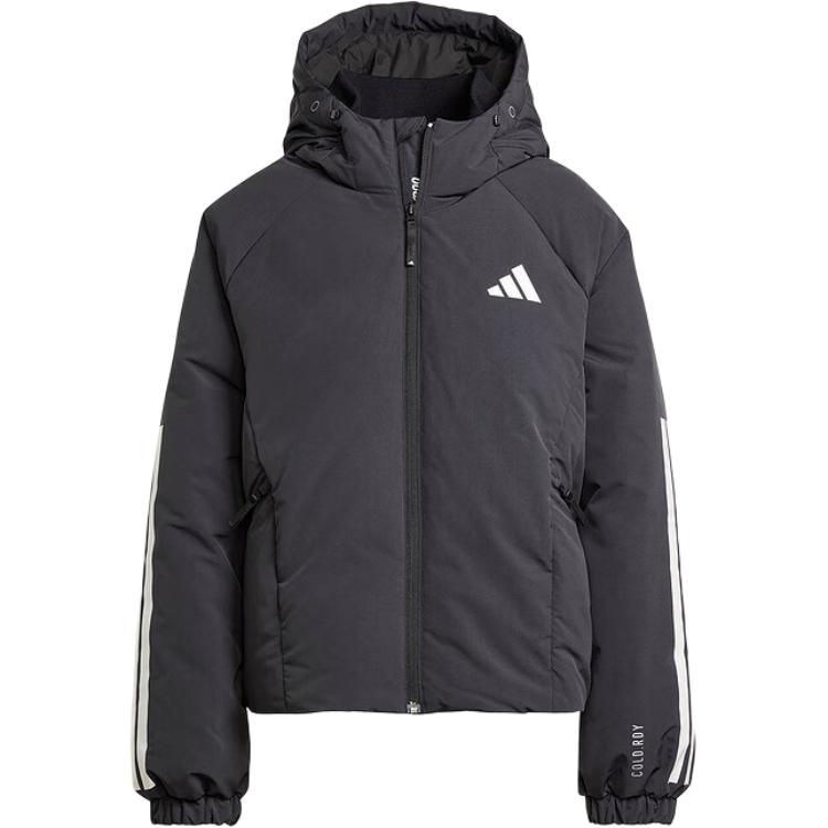 Adidas 3 Stripes 2024 Осенняя Куртка Женская Черная — фото 2