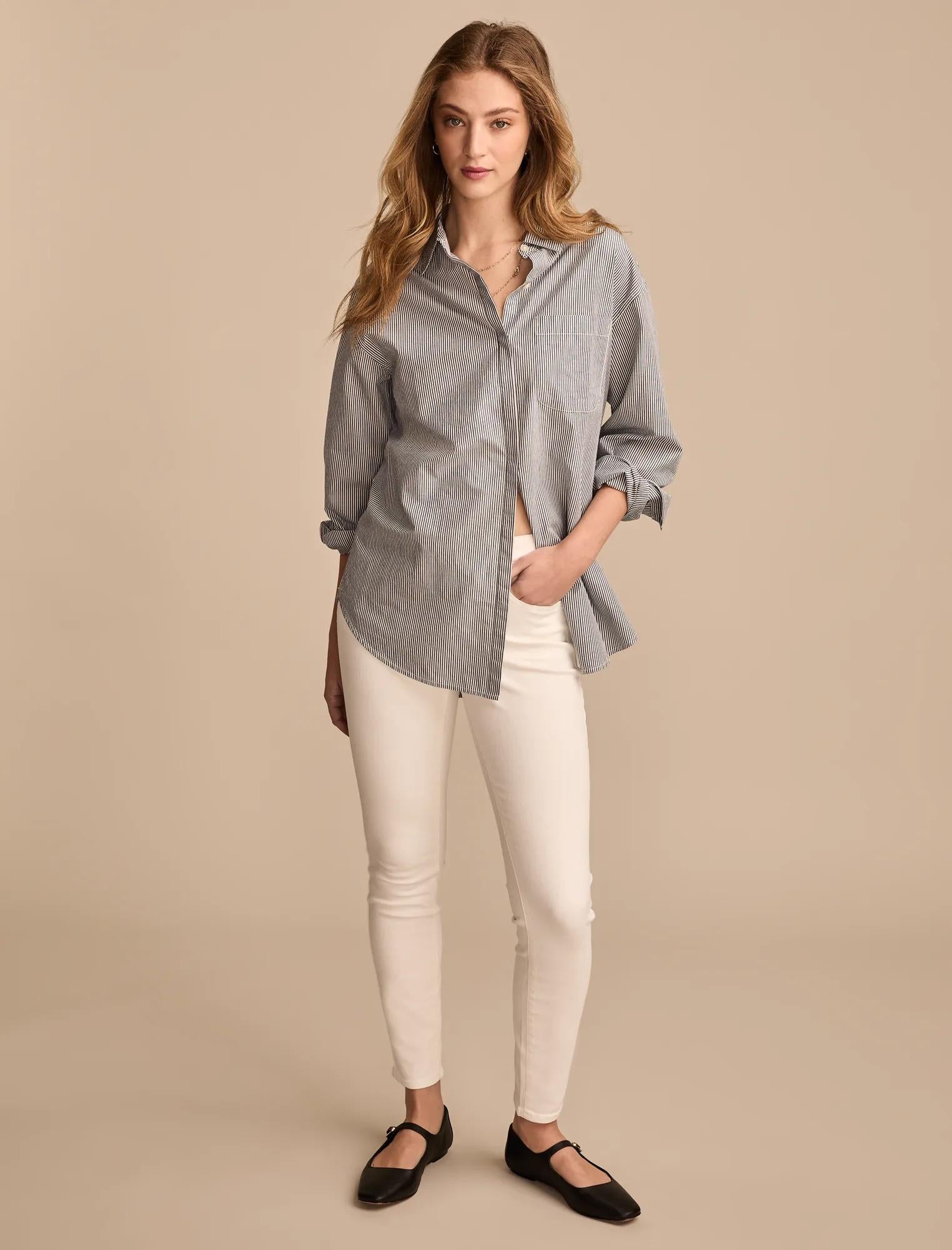 

Lucky Brand Женские зауженные джинсы с высокой посадкой, белый