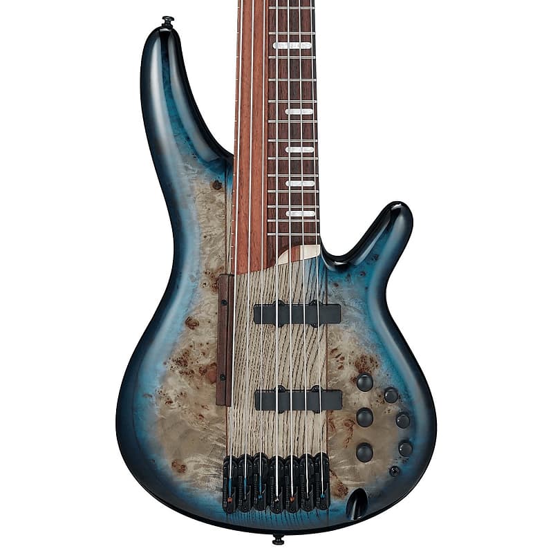 

Басс гитара Ibanez SRAS7CBS SR Bass Workshop 7str Electric Bass w/Case - Cosmic Blue Starburst - IN STOCK