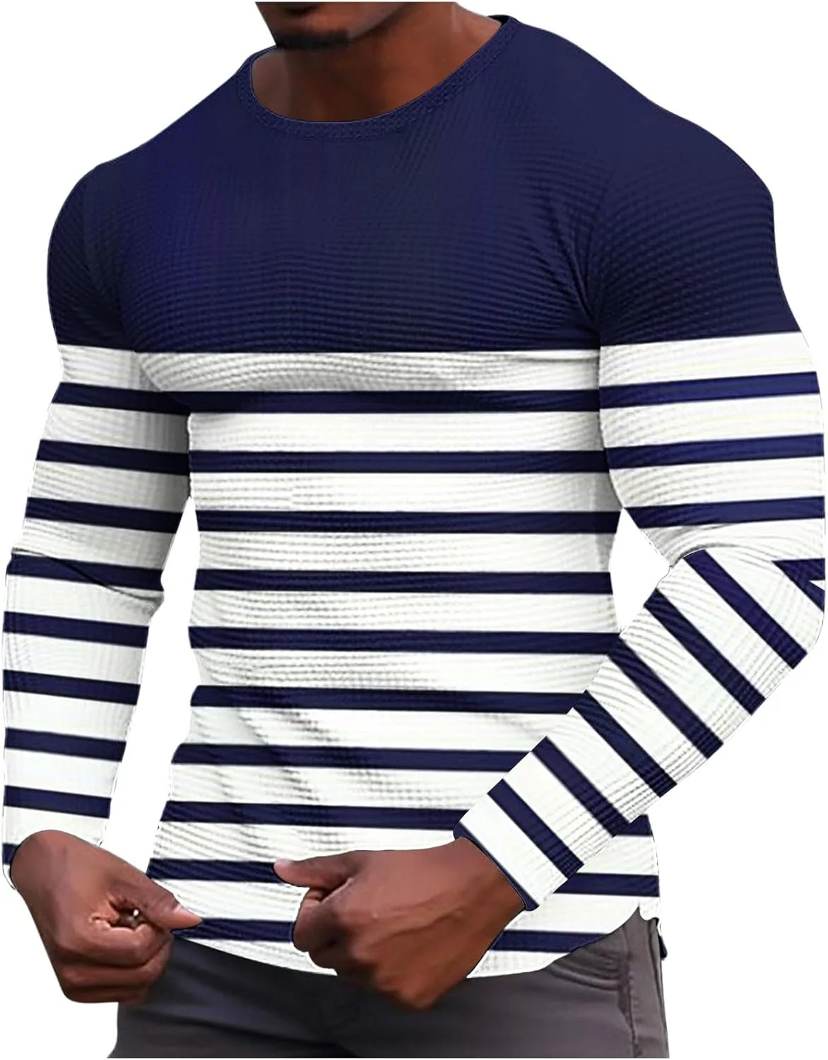 

Мужская футболка Casual Long Sleeve с цветными блоками