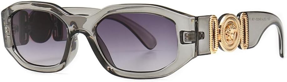 

Металлические солнцезащитные очки «кошачий глаз» прямоугольной формы для женщин, мужские и женские солнцезащитные очки с защитой от УФ-излучения UV400 VFDHN, Gla1187 C5