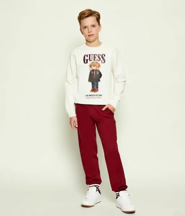 Толстовка regular fit Guess, экрю — фото 2