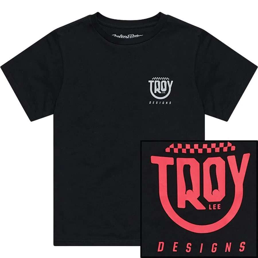 Детская футболка со смайликом Troy Lee Designs, Black