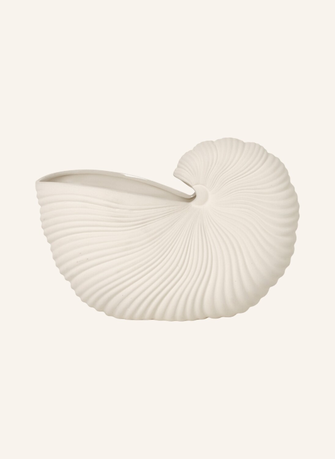 

Цветочный горшок Ferm Living SHELL, высота 21 см, кремовый