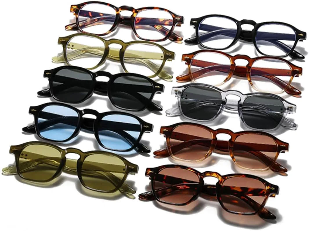 

Модные солнцезащитные очки Polygon для женщин с прозрачными линзами Ocean, мужские солнцезащитные очки в стиле панк с заклепками UUPTTPL, Leopard Tea Gradient