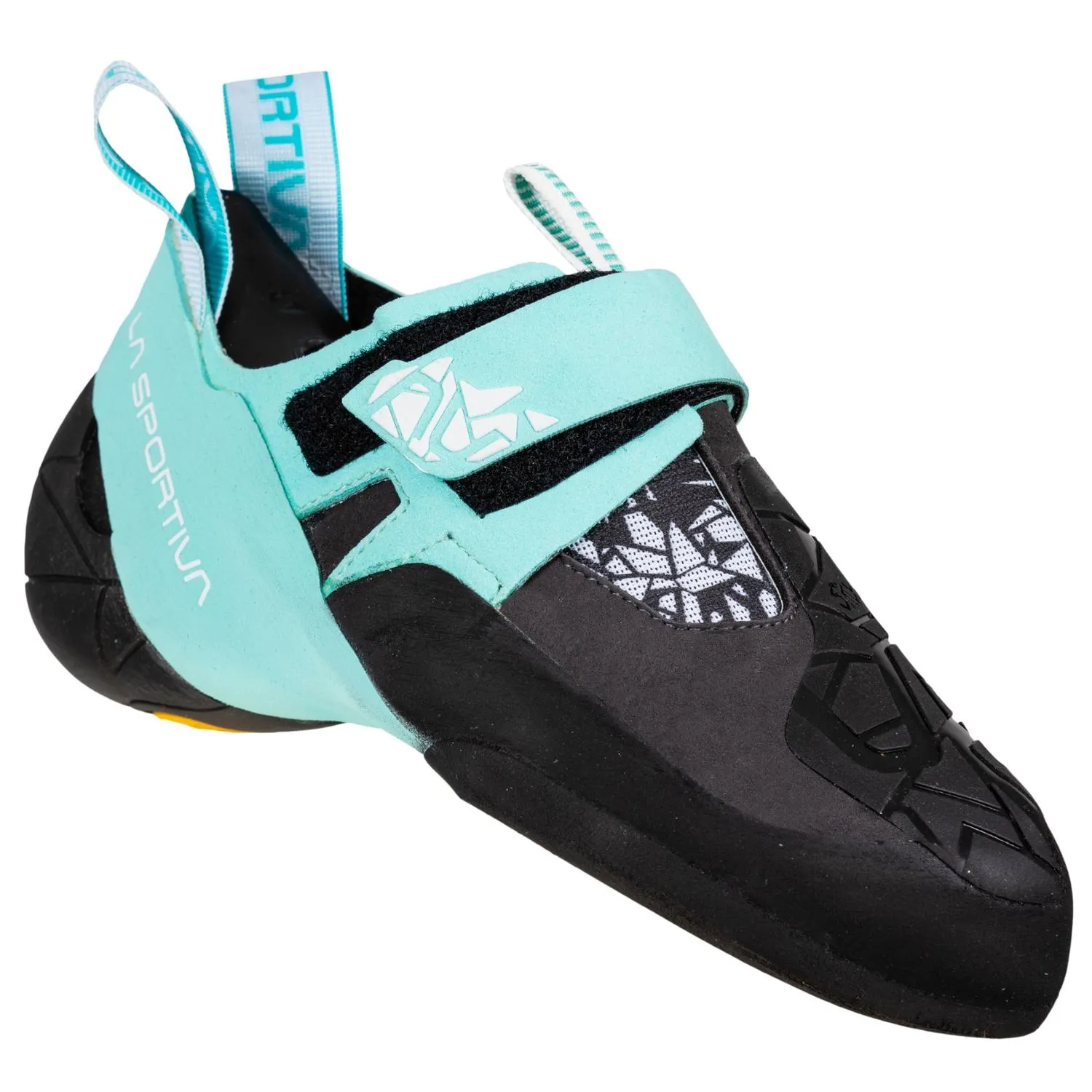 Женские скальные туфли Skwama Vegan La Sportiva, Carbon/Turquoise — фото 2