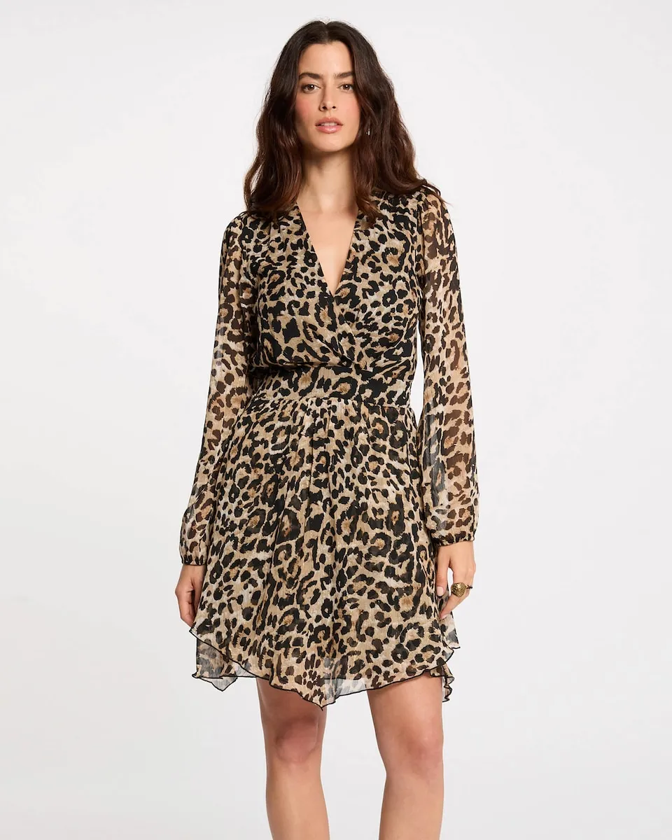 

Платье с коротким рисунком Morgan, бежевый/коричневый