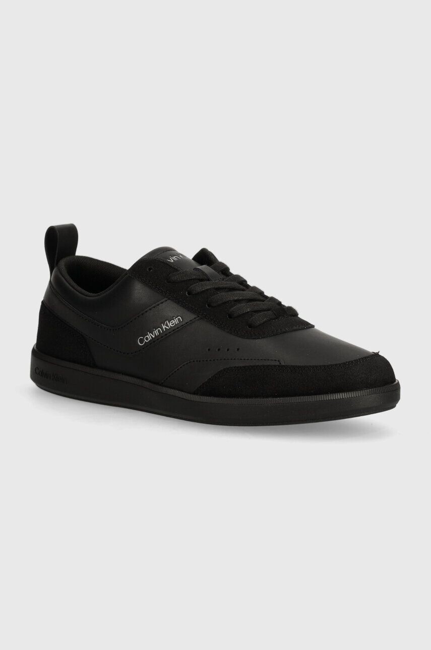 

Кожаные кроссовки Calvin Klein HM0HM00851 LOW TOP LACE UP LTH MIX, черный