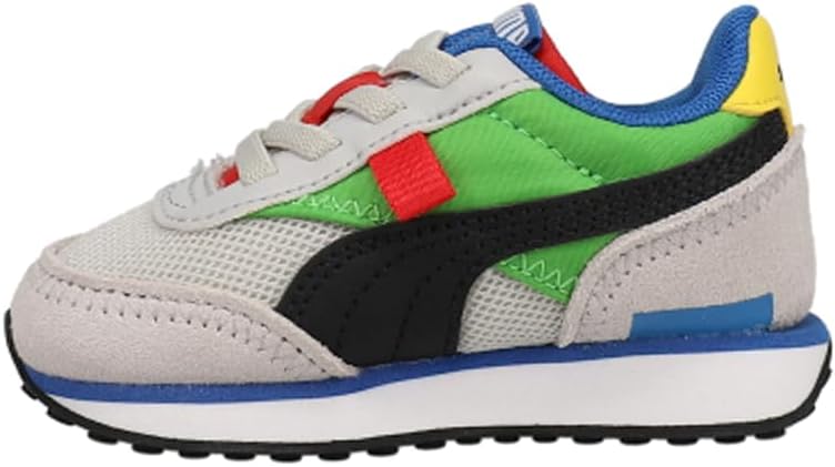 Детские кроссовки Puma Future Rider для детей (унисекс), зеленый/фиолетовый/серый — фото 4