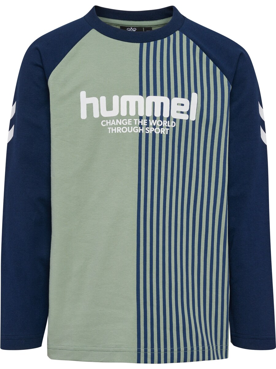 

Лонгслив Hummel, синий/зеленый