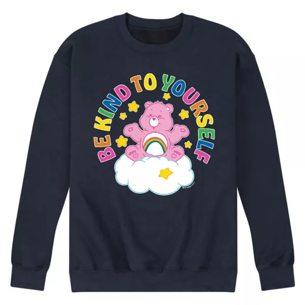 

Мужская флисовая толстовка Care Bears с надписью «Будь добр к себе» Licensed Character, синий