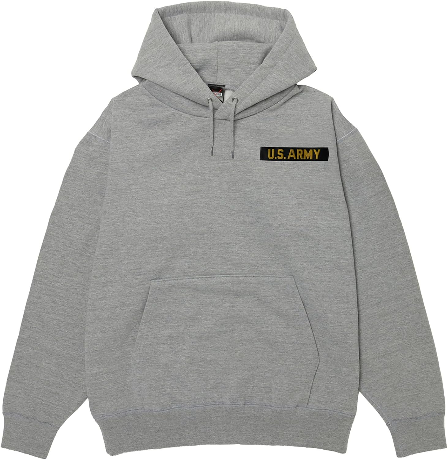 

Толстовка с капюшоном в стиле F, нашивка с гербом армии США, на флисовой подкладке, без капюшона, светло-серый меланж F-Style
