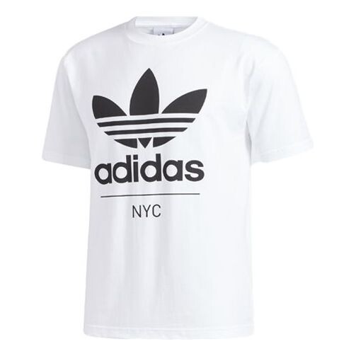 

Футболка men's originals 2020 new stacked nyc short sleeve white t-shirt Adidas, белый