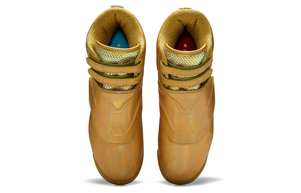 Кроссовки wonder woman 1984 x freestyle hi 'golden eagle armor' Reebok, золотой — фото 4
