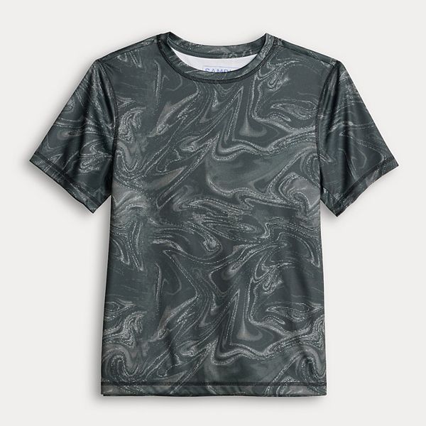 

Футболка Boys 8-20 printed dry tek tee с ластовицей в размерах regular и husky Tek Gear, Black Liquid