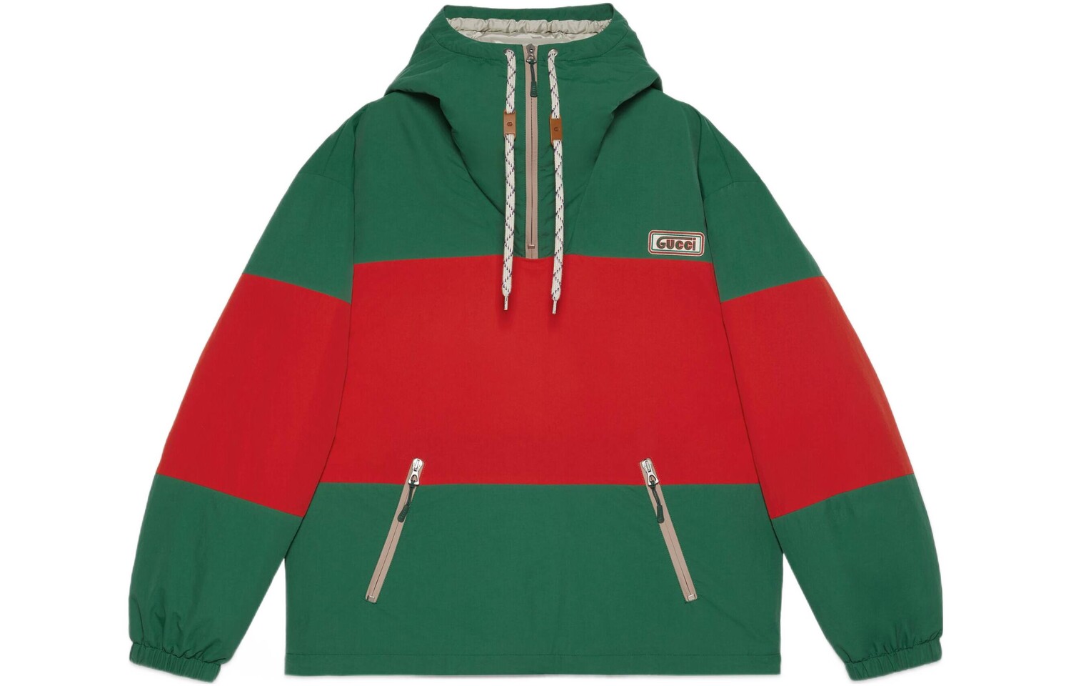 

Куртка мужская Track Red/Mystic Red/Fir/Metallic Silver Gucci, красный/серебристый