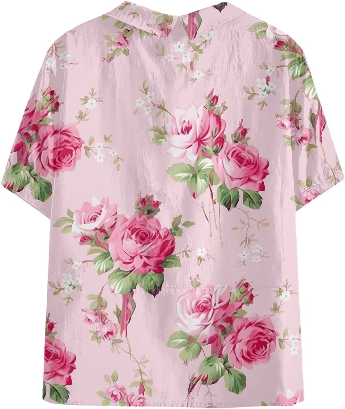 Блуза с цветочным принтом Vintage Print, розовый — фото 3