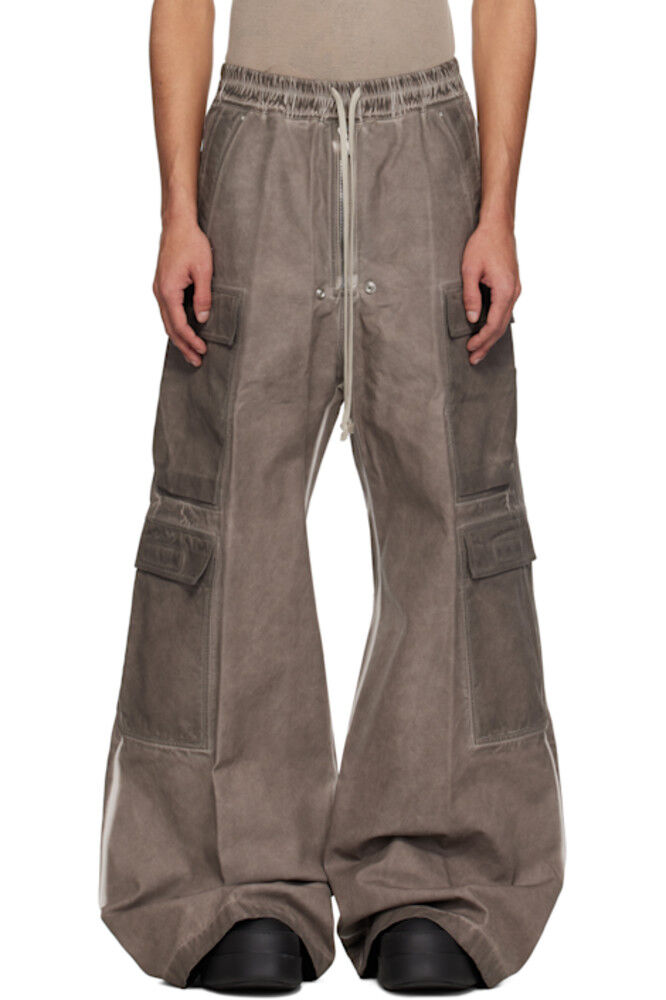 

Серые брюки Hollywood Double Cargo Jumbo Belas Rick Owens DRKSHDW
