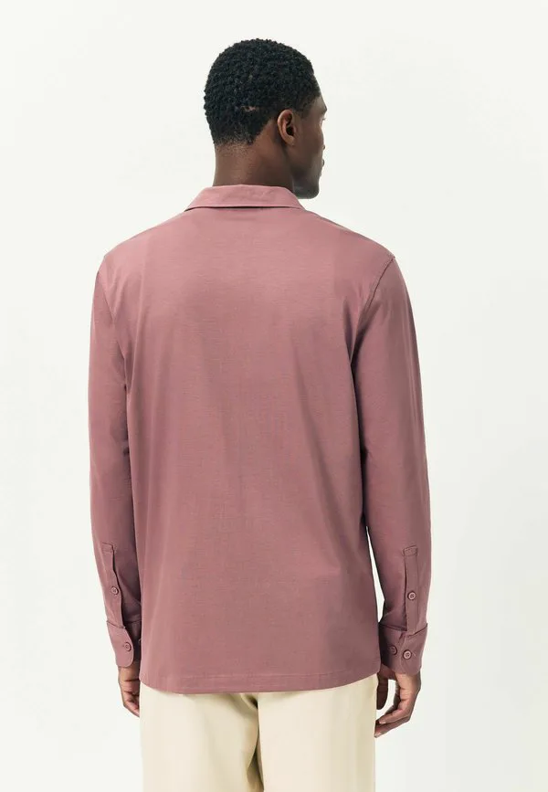Рубашка с длинным рукавом supima стандартного кроя Next, Rose Pink — фото 3