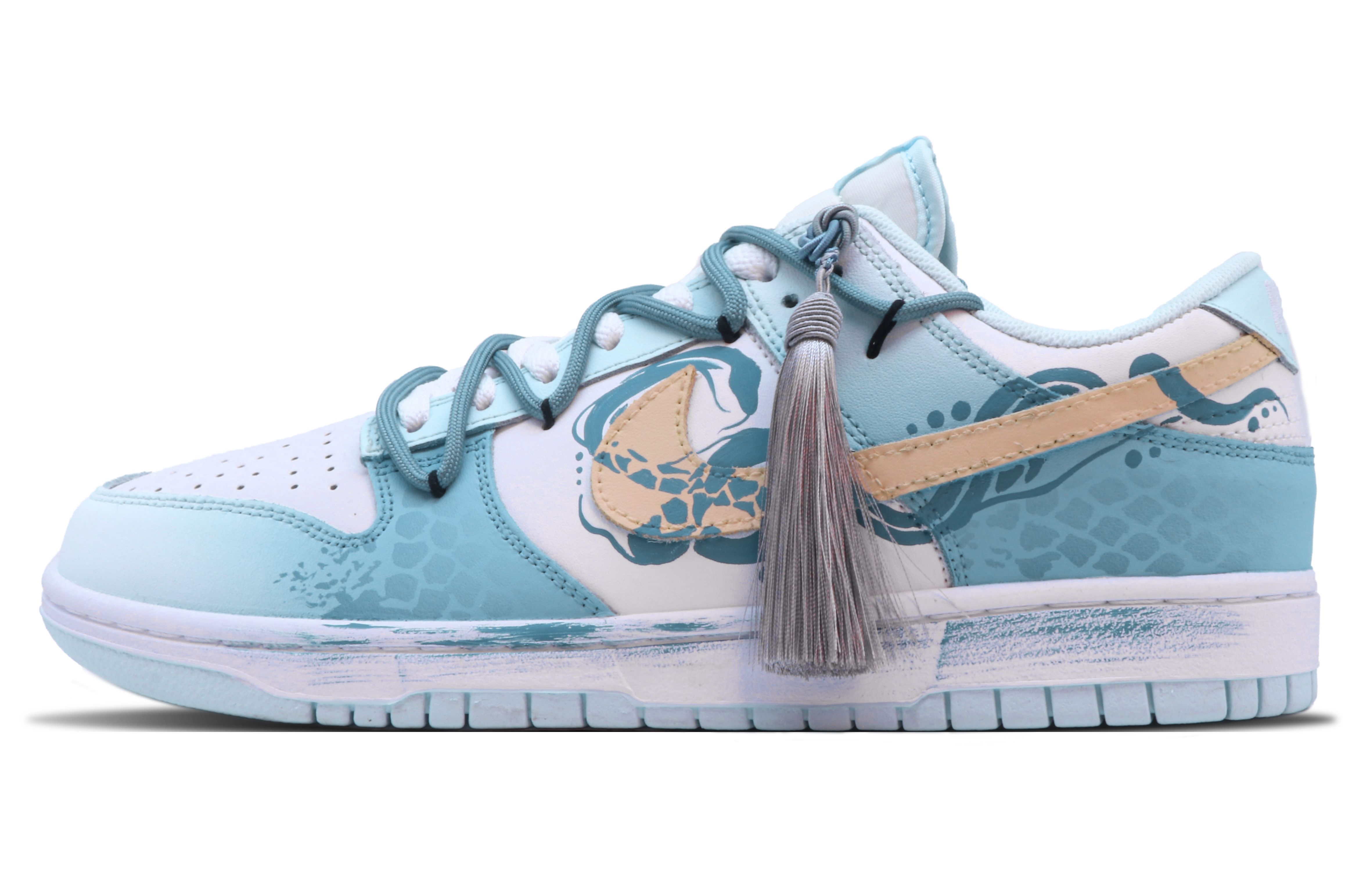 

Nike Кроссовки для скейтбординга Dunk Anti-Slip, износостойкие, низкие, мужские, бирюзовые