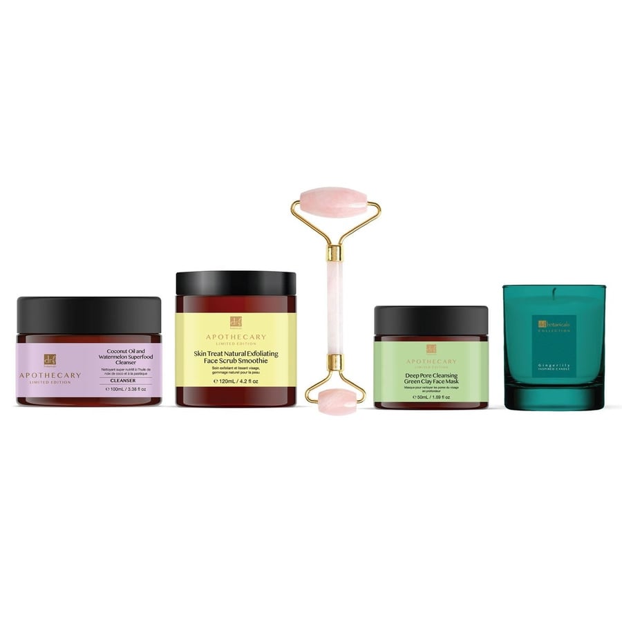

Dr Botanicals, Набор из 3 косметических средств по уходу за лицом + свеча