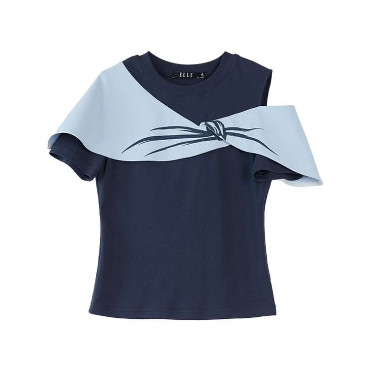 

ELLE Футболка женская Royal Blue с круглым вырезом тонкая