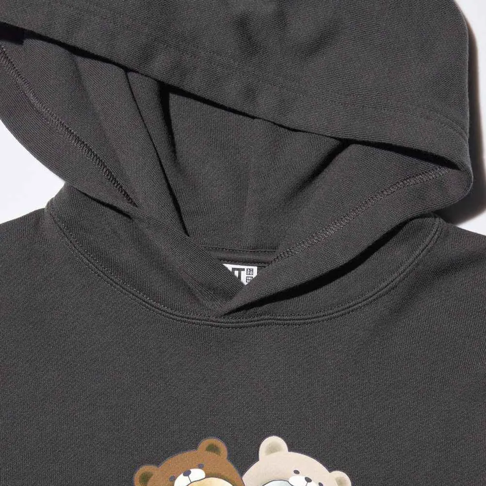 Свитшот Dark Gray для детей 3-7 лет UNIQLO, темно-серый — фото 4