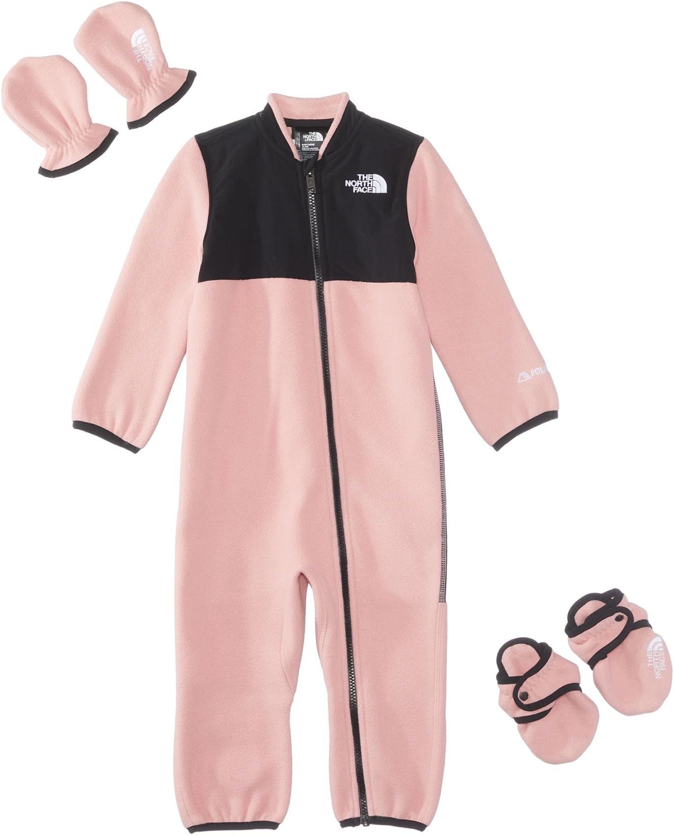 

Детский набор The North Face Denali One-Piece Set, цвет Shady Rose