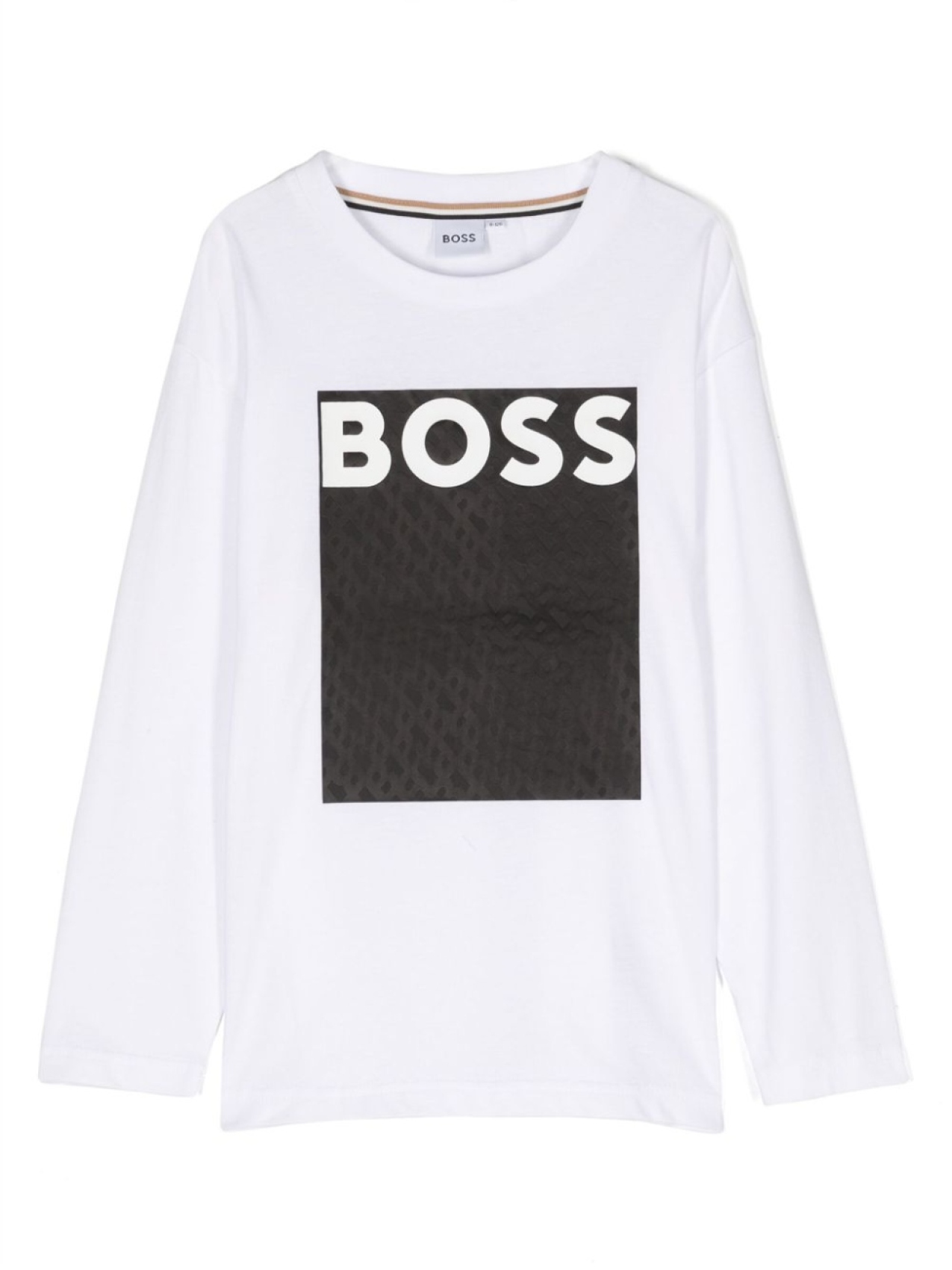 

BOSS Kidswear футболка с длинными рукавами и логотипом, белый