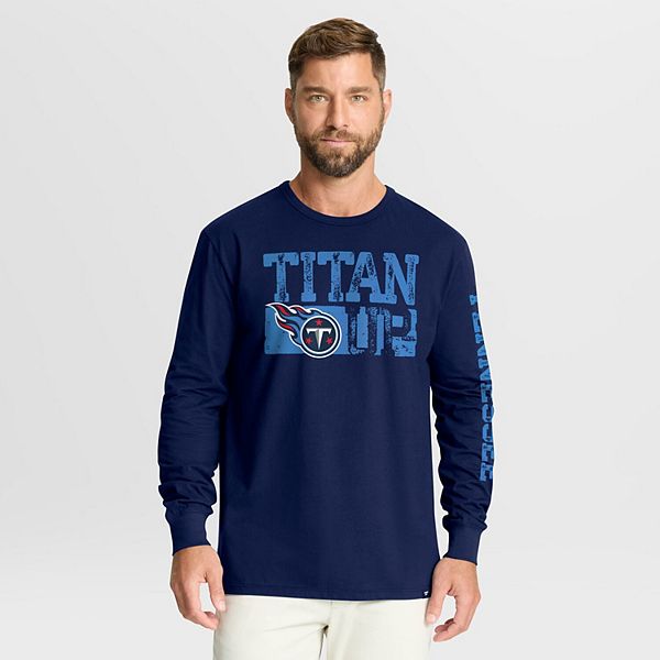 

Мужская футболка с длинным рукавом tennessee titans hometown sweep legacy navy Fanatics