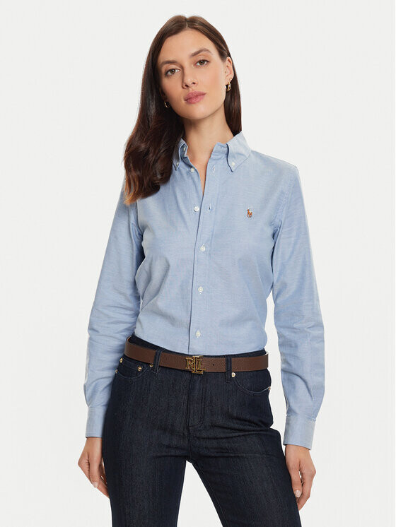 

Рубашка узкого кроя Polo Ralph Lauren, синий