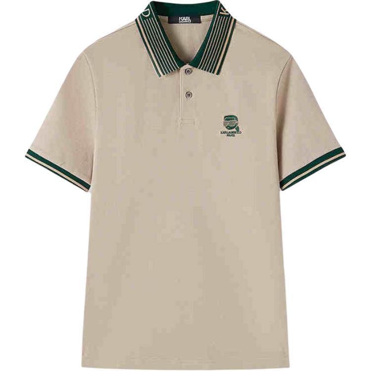 

KARL LAGERFELD / Karl Lagerfeld Jeans Футболка-поло Karl Lagerfeld SS25 мужская khaki, Хаки, KARL LAGERFELD / Karl Lagerfeld Jeans Футболка-поло Karl Lagerfeld SS25 мужская khaki