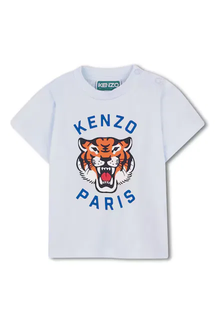 Футболка хлопковая Kenzo Kids, синий