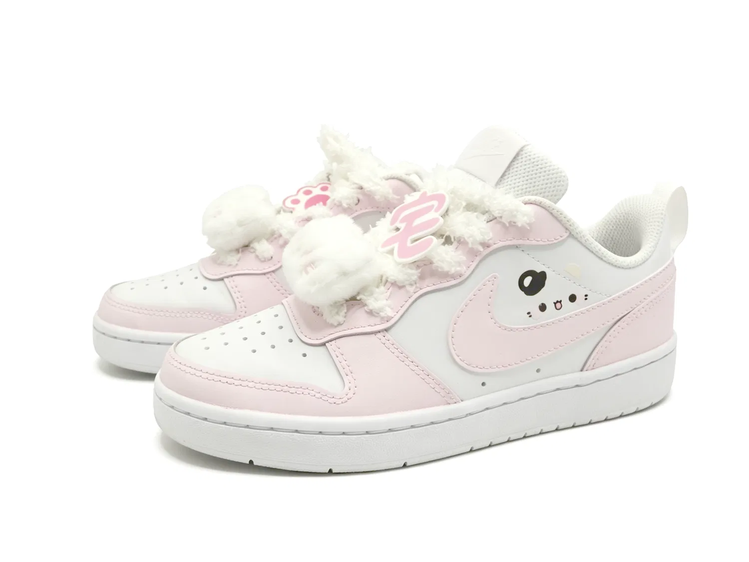 Детские скейтбординг-кроссовки Nike Court Borough Kids Pink — фото 4