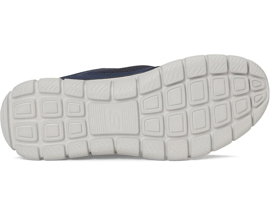 Кроссовки SKECHERS Track Ezral Hands Free Slip-in, Navy/Lime — фото 3