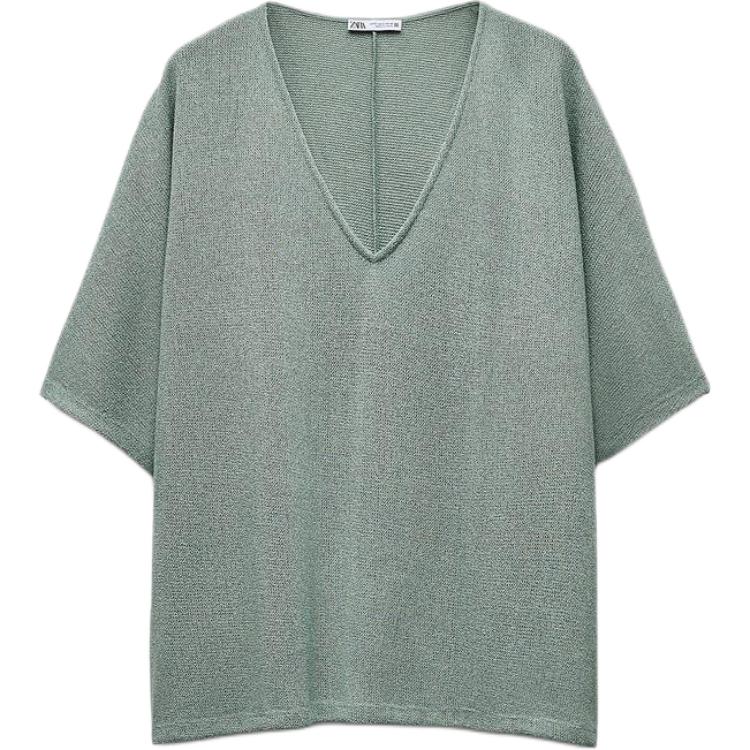 

Футболка ZARA женская зеленая