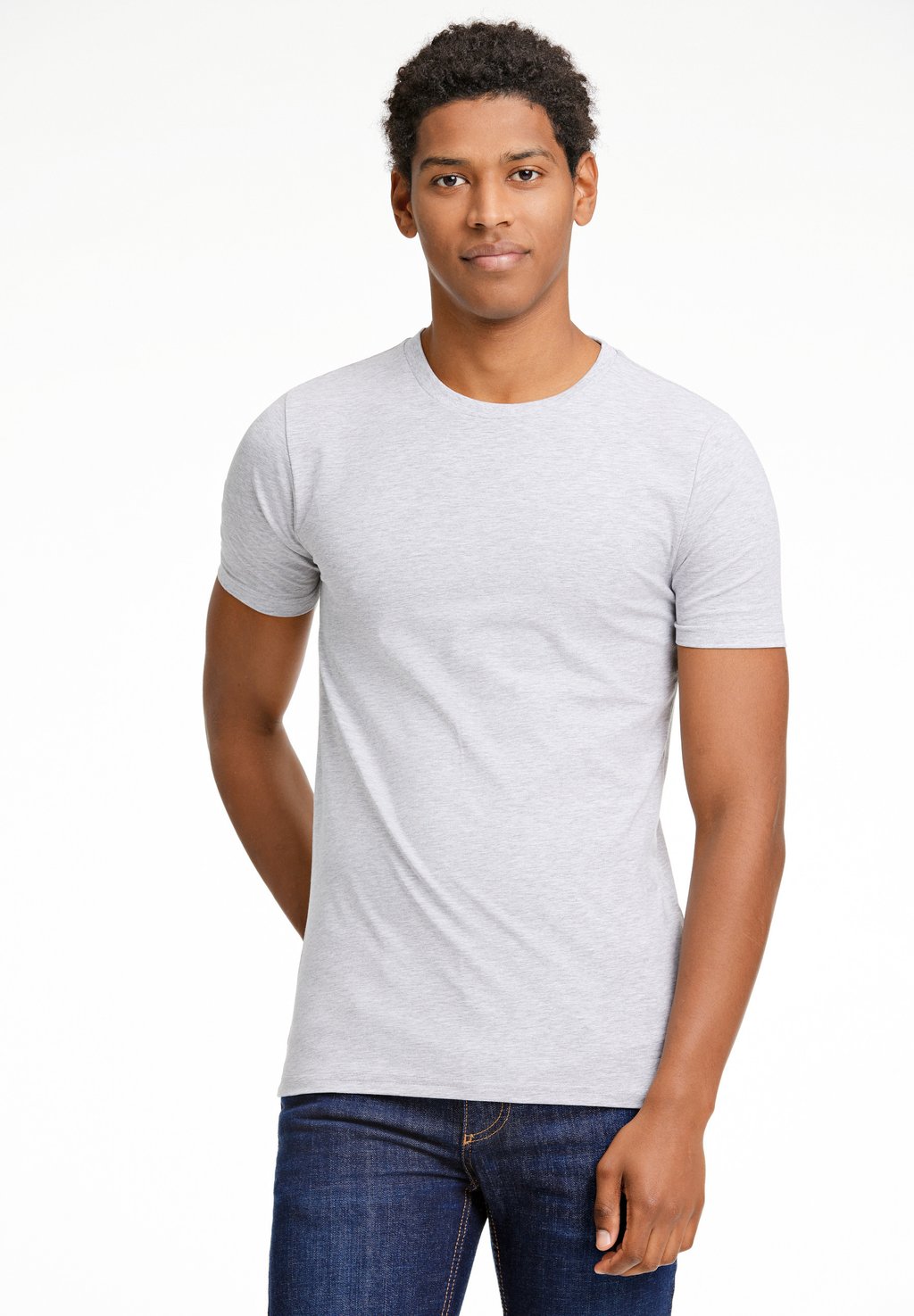 

Базовая футболка STRETCH CREW NECK Lindbergh, серый
