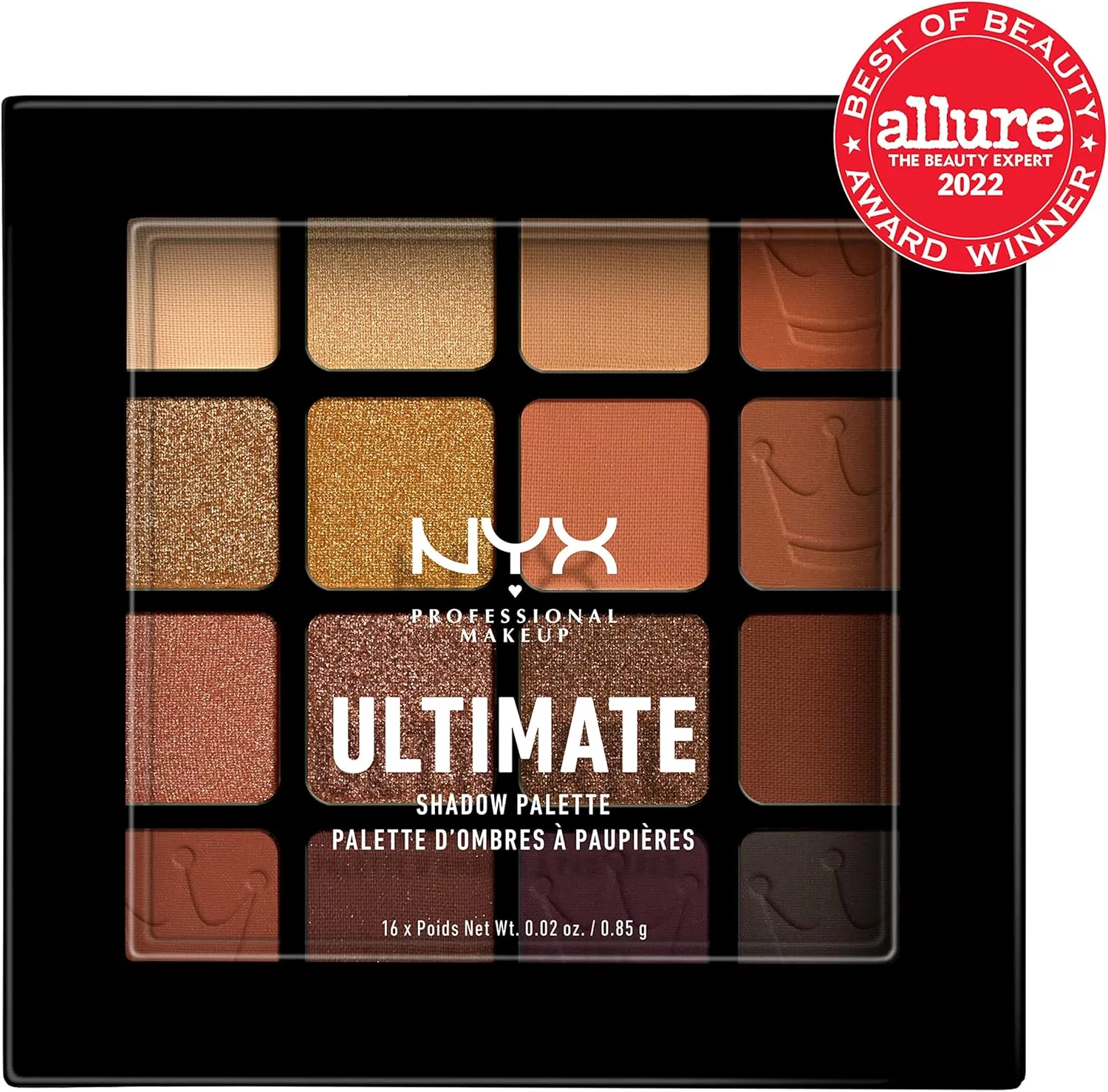 Палетка теней для век Nyx Professional Makeup Ultimate Queen, 16 оттенков — фото 2
